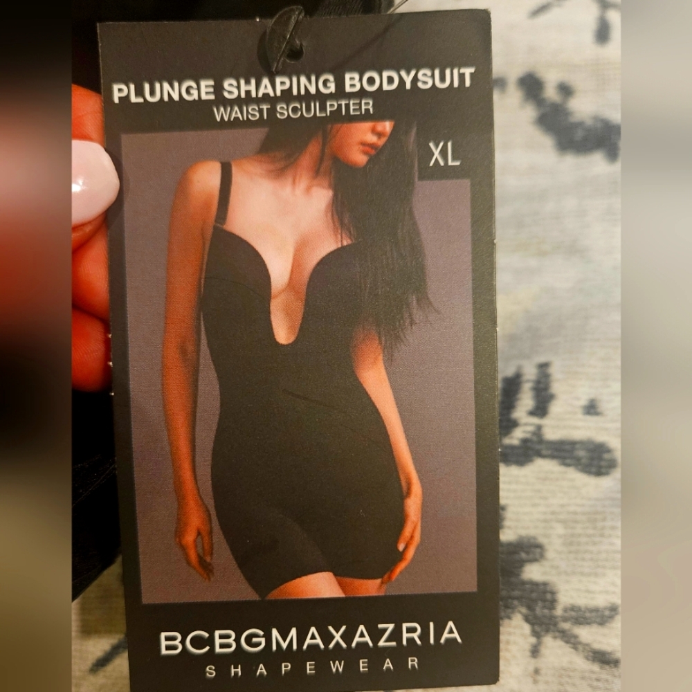 BCBGMAXAZRIA Plunge Shaping Bodysuit - Waist Sculptor | Size XL | NWT